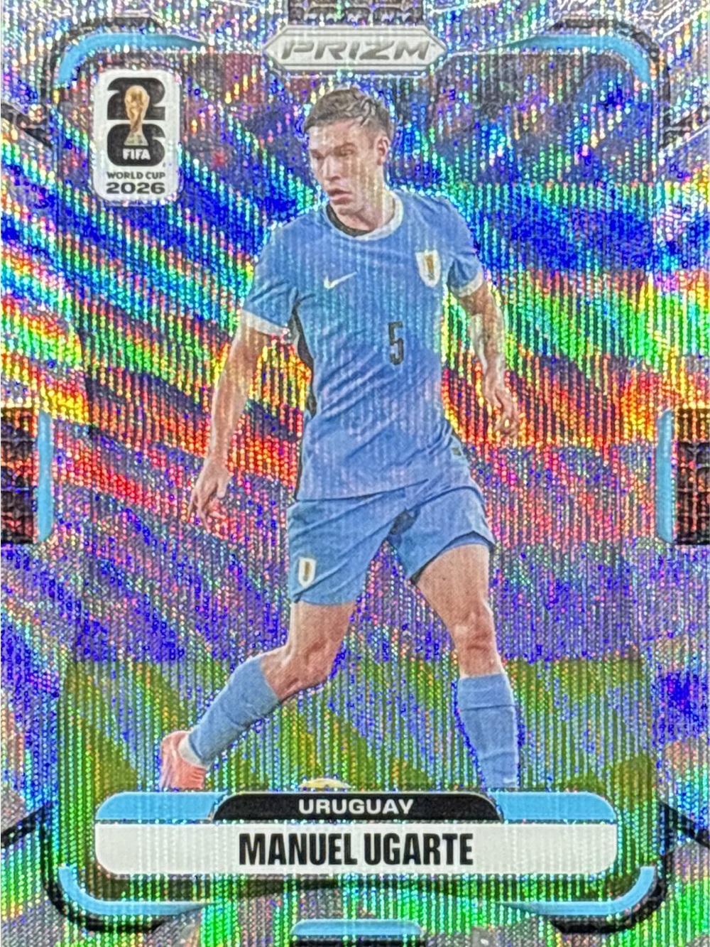 Panini Prizm Manuel Ugarte Soccer Card Shimmer Prizm